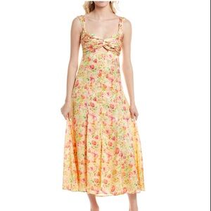 Astr Floral Midi Dress